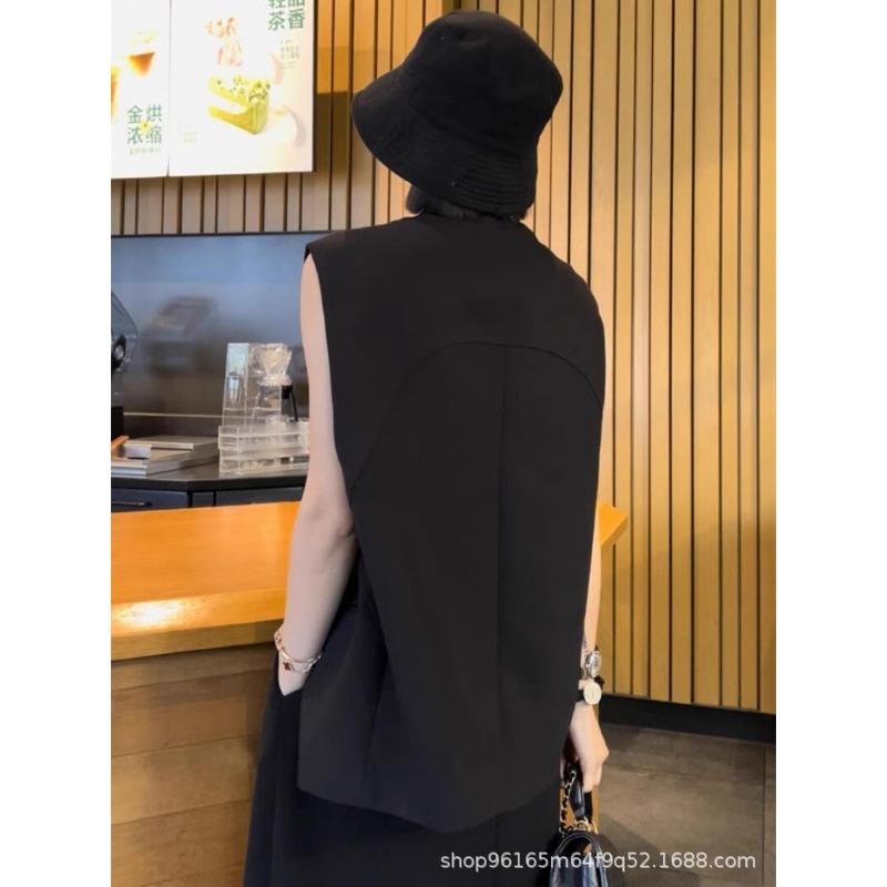 Women S Sleeveless Korean Style Suit Vest Casual Summer
