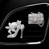 Rhinestone High Heels Car Vent Aromatherapy Clip – Stylish Car Interior Perfume Ornament