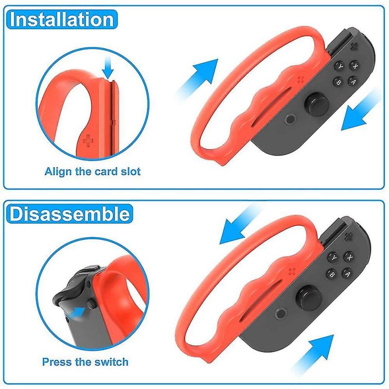 1 Pair For Nintendo Switch Joy Con Controller Hand Grips With Wrist Straps For Fitness Boxing Game Accessories