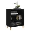 VidaXL Black Buffet 57x35x70 Cm Chipboard