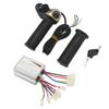 DC48V 500W Brushed Speed Controller Kit with Locking Throttle Twist Grip Power Display for Electric Bike