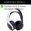 Replacement Ear Pads for Sony Playstation 5 PS5 Pulse 3D Wireless Headset, Breathable Mesh Fabric Headphone Ear Cushion