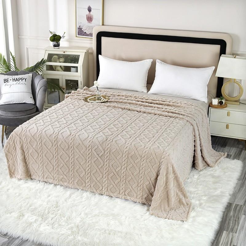 Taffeta Blanket Double-sided Flannel Blanket Nap Conditioning Cover Blanket Sofa Blanket
