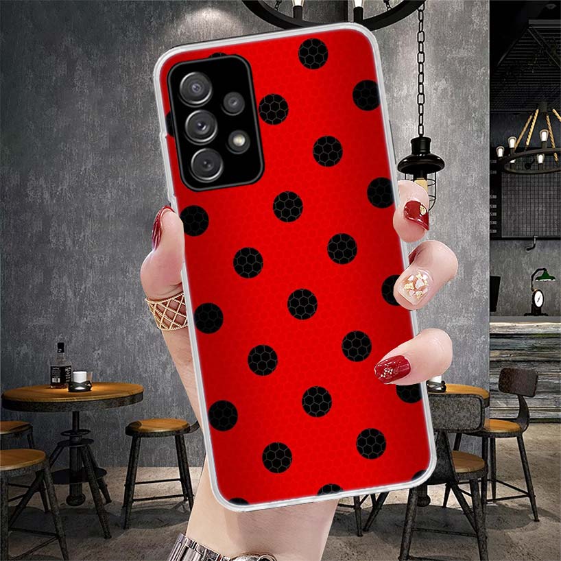 Insect Seven-Star ladybug Phone Case For Samsung Galaxy A13 A14 A15 A16 A17 A53 A54 A55 A56 A57 A33 A34 A35 A36 A37 A23 A24 A25