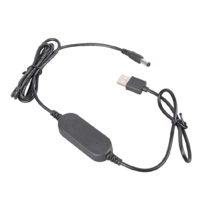 Cabo Adaptador USB para 5.5x2.1mm 12W Prático com Controle de Interruptor Textura Plástica para Roteador Câmera Dispositivo de Carregamento