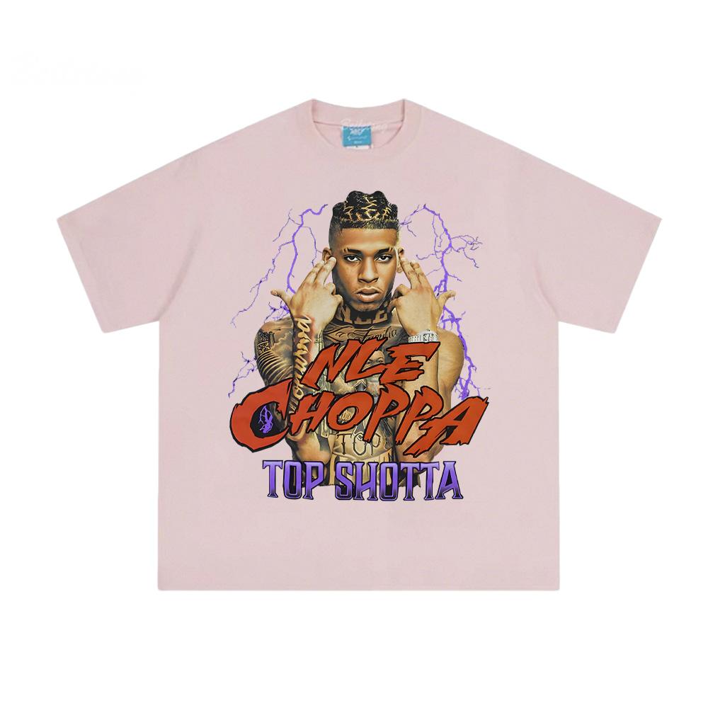 Top Shotta T-SHIRT Hip Hop Nle The Great Same As Website T SHIRT 100% Cotton Tee-shirt Summer Cotton T Shirt