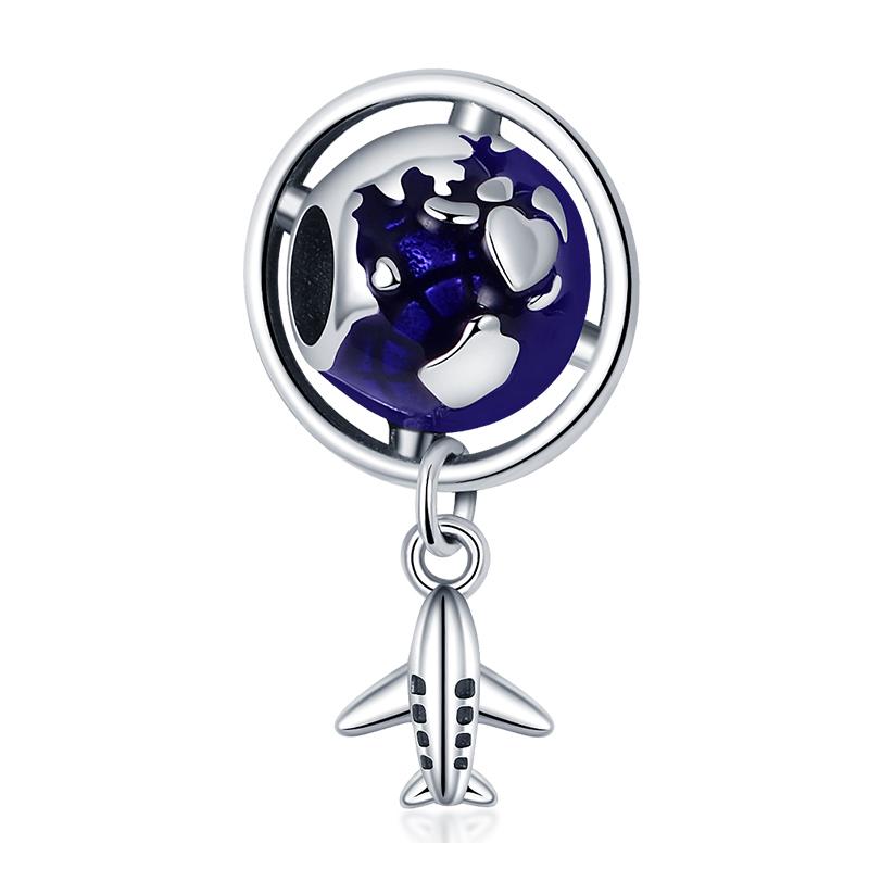 Charms Fit Pan S925 Silver American Style USA Eagle Independence Day Camera Passport Beads Original Bracelets DIY Fine Jewelry