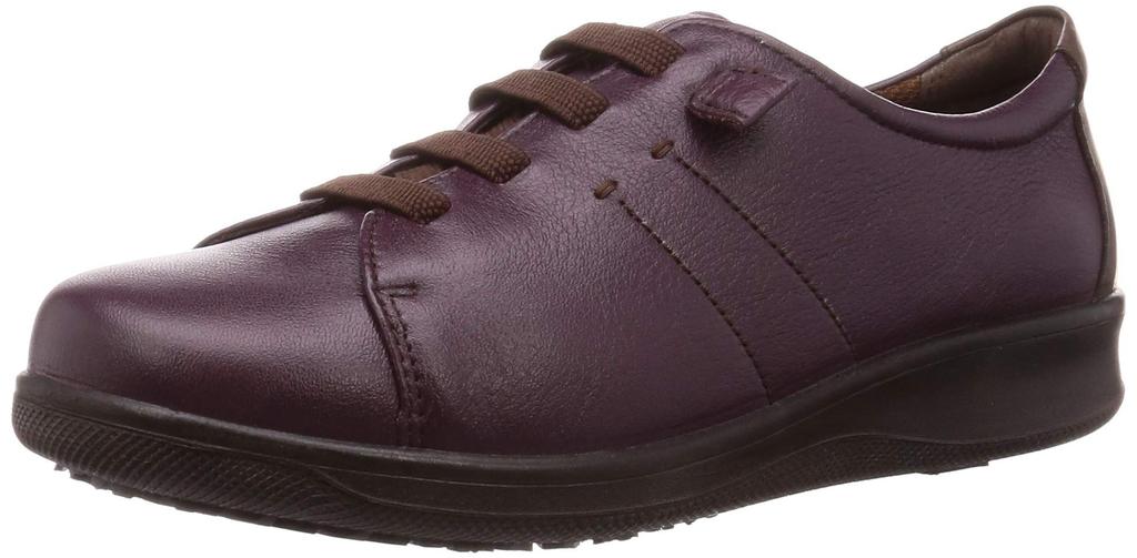 SPORTS Bottes en Cuir Speran pour Femmes, Fabriquées au Japon, Hydrofuges, 3E, Semelle Antidérapante, Cuir Vêtement, Lacets Élastiques, Violet, Taille 22cm, SP2504NSR