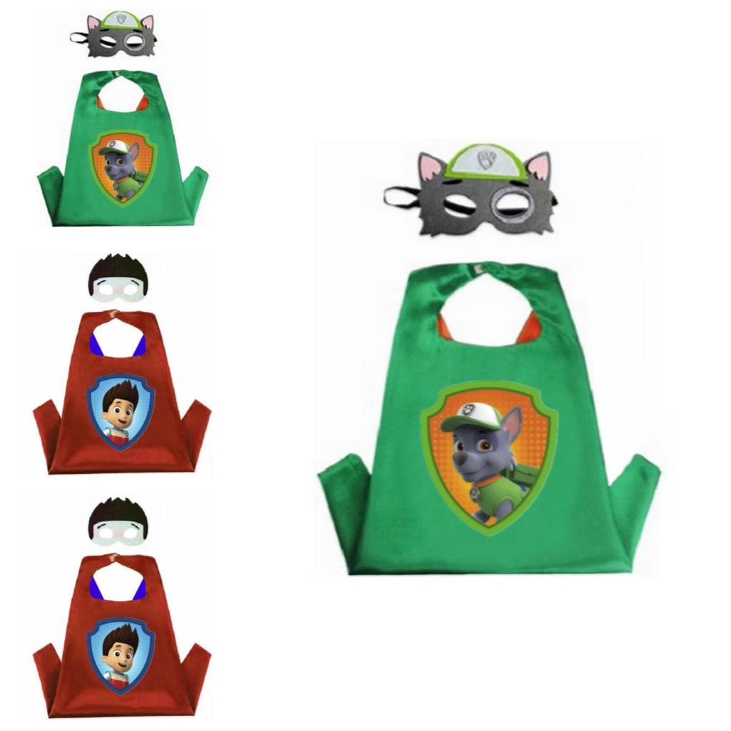Poutavý kostým pláště a masky Tlapkové patroly pro cosplay na dětské maškarní večírky