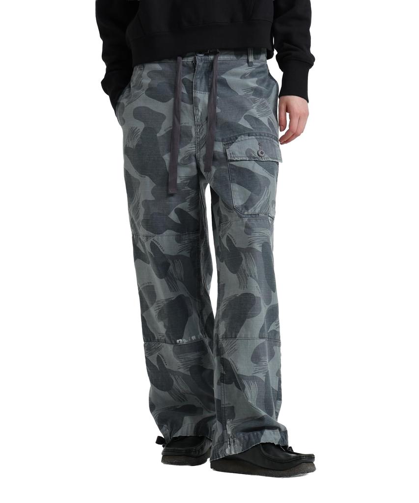 AVIREX CAMOUFLAGE CARGO LONG PANTS Women's S 010 Black 783-5210602