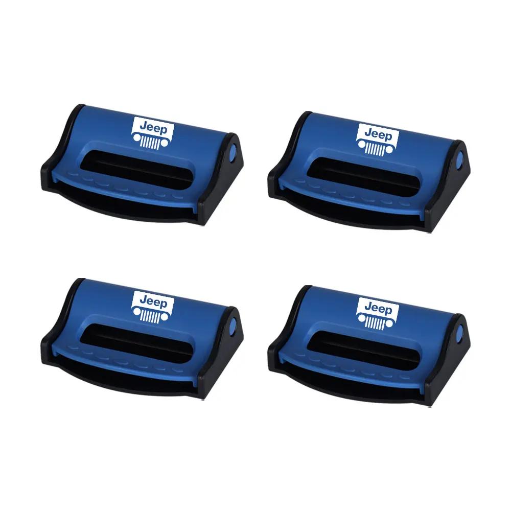 For Jeep Car Safety Seatbelt Stopper Buckle Auto Seat Belt Limit Stop Clip For Jeep Grand Cherokee Wrangler JK Gladiator Comp