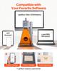 2-in-1 Dual Laser Engraver, 10,000 Mm/s High Speed, Portable 20W Blue and 2W IR Laser Engraving Machine, 160 X 140 Mm Engraving Area, Manual & Auto