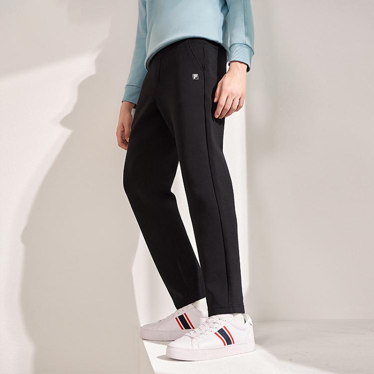 FILA Sports Leisure Knitted Long Pants Men bottoms Black F11M147603FBK