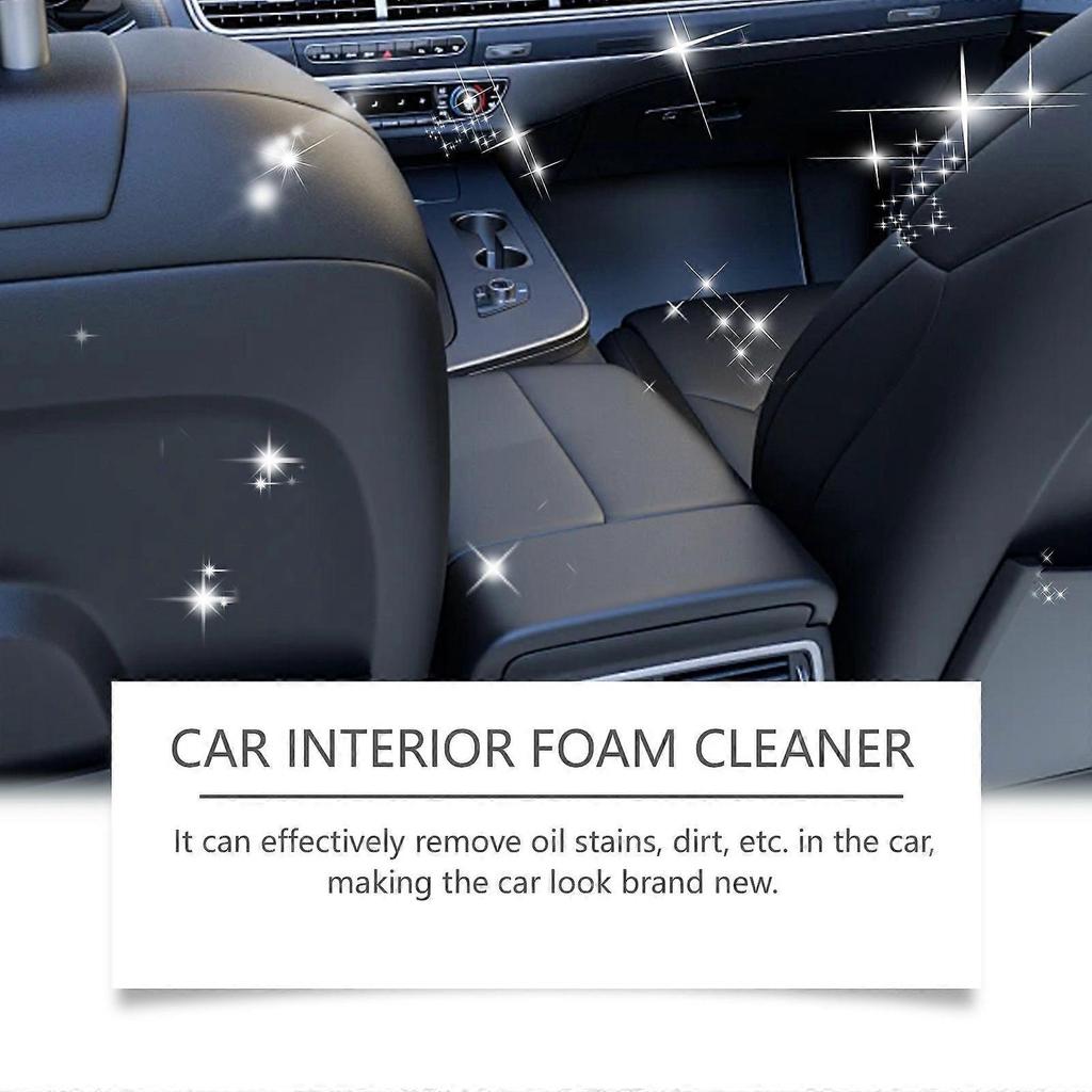Homonth Car Interior Foam Cleaner Seat Leather Foam Water-Free Stain Remover And Headliner Renovator