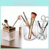 Acrylic Makeup Brush Holder With Lid For Vanity And Cosmetic Storage Solutions