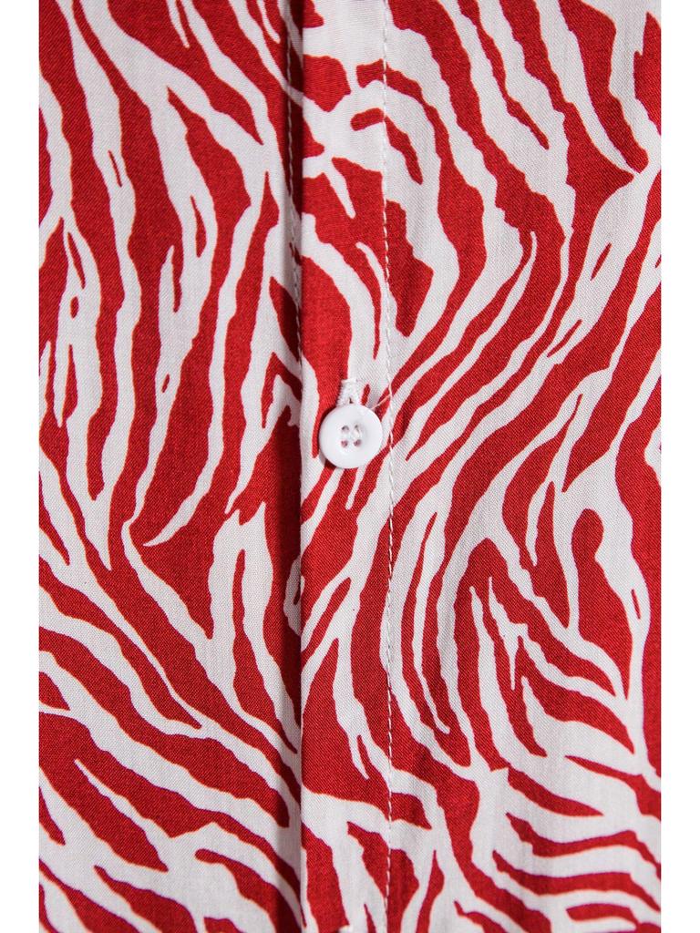 2025 Southeast Asia Men's Zebra Print Beach Shirt