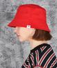 Bajal Monogram Label Color Bucket Hat Red