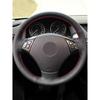 Hand-Braids Car Steering Wheel Cover Microfiber Leather Trim For BMW 3 Series E90 Sedan E91 Touring 2005-2011 X1 E84 2010-2013