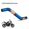CFMOTO NK400/NK650 Stainless Steel Silencer Exhaust Pipe with Backpressure Drum.