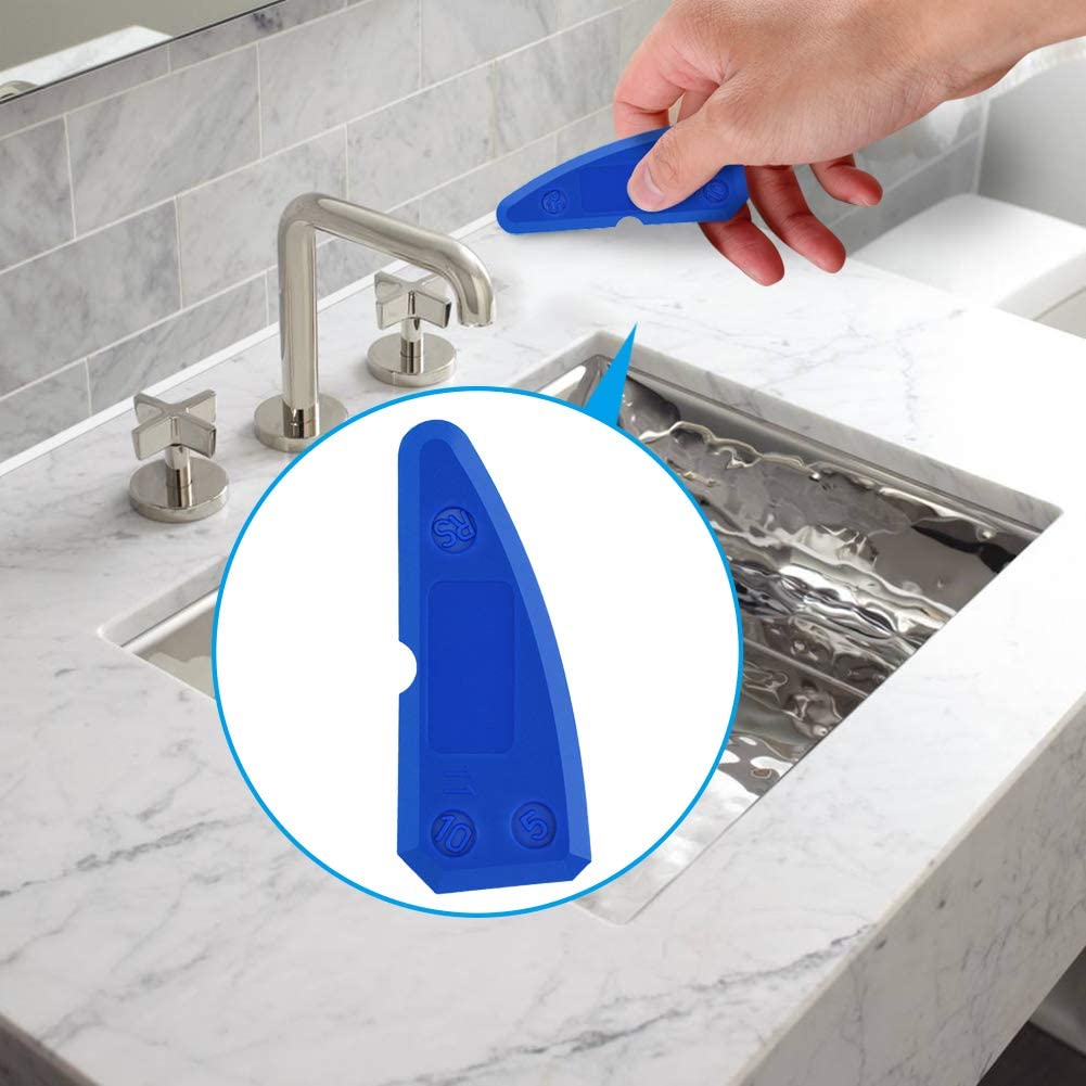 4pcs Caulking Tool Kit Professional Red Silicone Sealant Trowel and Sealant Scraper for a Perfect Finish