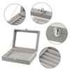 1PC Jewelry Storage Box Wholesale Home Jewelry Display Box With Covered Necklace Ring Jewelry Organizer