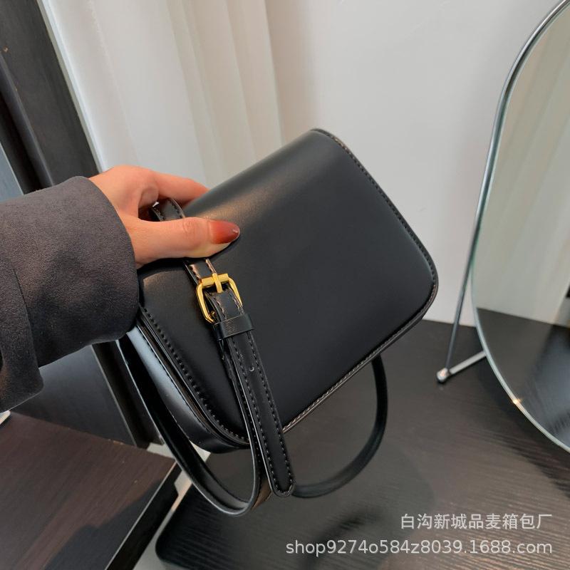 This Year's Popular Fashion Small Bag Women's 2025 New Trendy Temperament Retro Shoulder Bag Foreign Style Oblique Span Small Square Bag