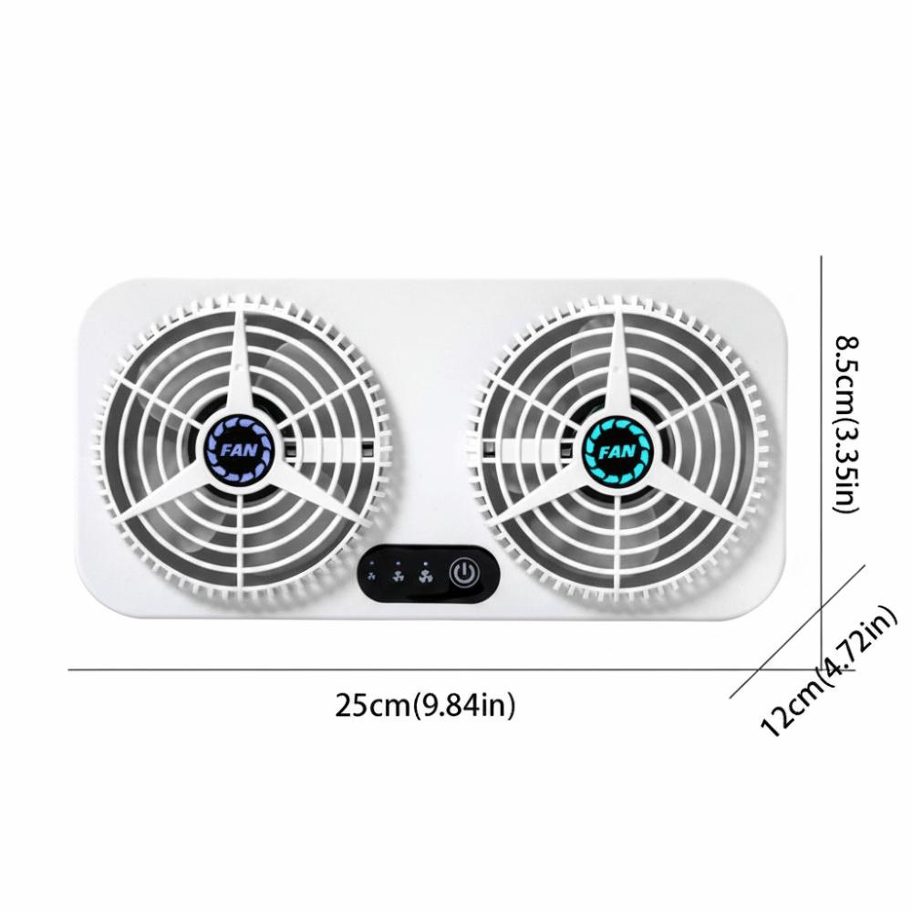 USB Powered Car Exhaust Fan 3 Levels Adjustable Car Window Fan USB Car Cooling Fan Auto Air Vent