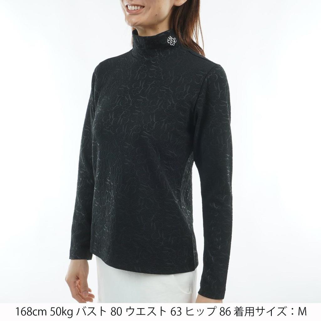[Marie Claire] Marie Claire Long Sleeve High Neck Black Medium
