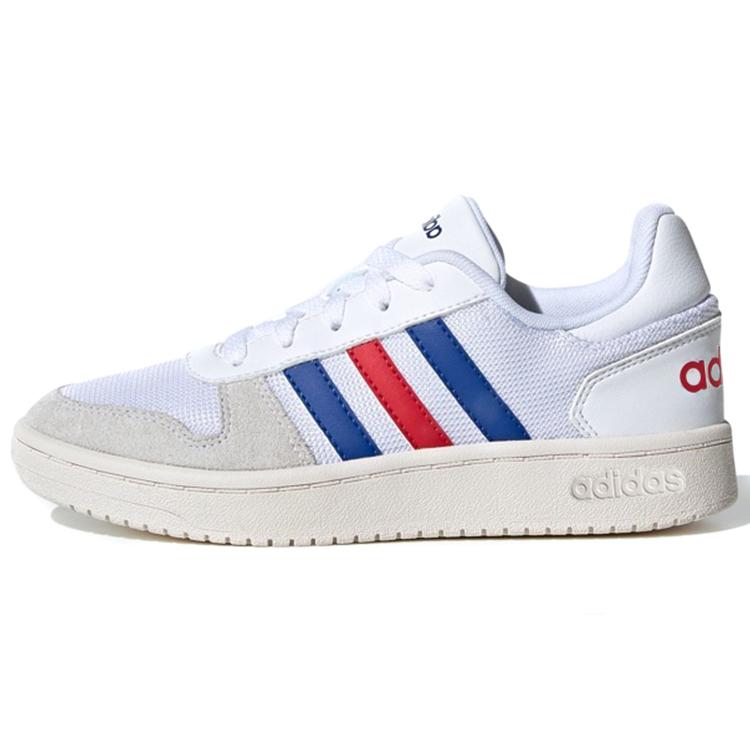 

Adidas Neo Hoops 2.0 Low top Children s Basketball Shoes White Blue Red Kids FW9120 31.5