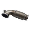 Edelstahl 3 Zoll 76mm V-Band Downpipe Flachprofil 90 Grad mit Flex-Wellrohr Autoersatzteile
