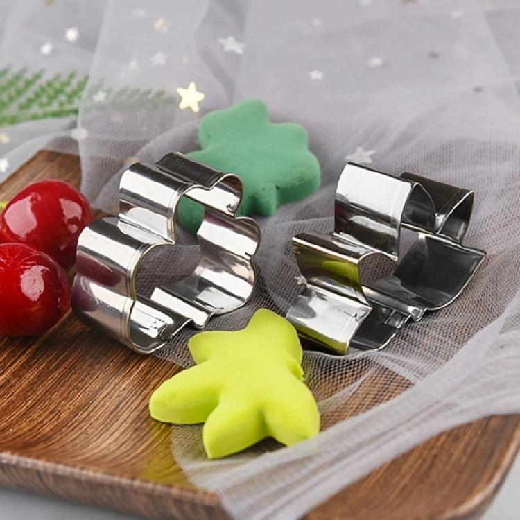 7PCS Stainless Steel Material Pressable Biscuit Cutters Set Cookie Baking Molds