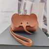 Fashion PU Elephant Bag Hasp Zipper Clutch Solid Color Bag Pendant with Loose Change Storage Vintage Coin Purse Home
