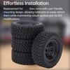 4 Upgraded Wheel Tires Replacement for MN82 LC79 1 12 Replacement for WPL 1 16 RC Car Model Parts Advanced Design with