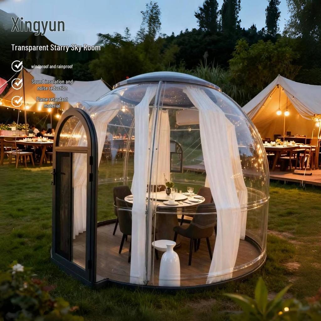 Outdoor Stargazing Bubble Room: Spherical Sunroom Tent for Courtyards & Hotels