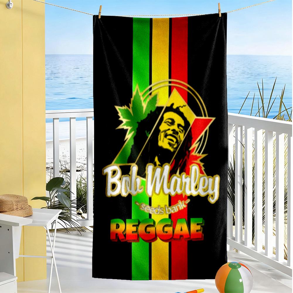 Bob Marley Beach Towel Super Soft Absorbent Comfortable Lightweight Portable for Swimming,Beach,Camping, Travel, Beach Accessories,Gym