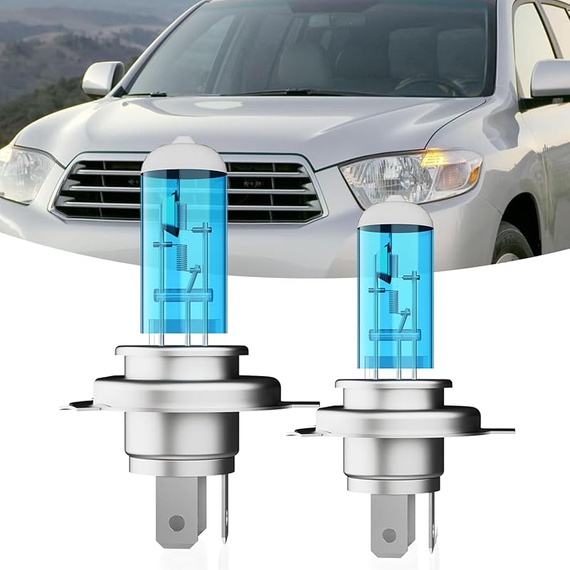 Headlights Fit For Toyota Highlander 2014-2019 Halogen Headlight Bulbs,9005/HB3/H10 High Beam+ H11/H8/H9 Low Beam+ h11 Fog Light Combo,Plug And