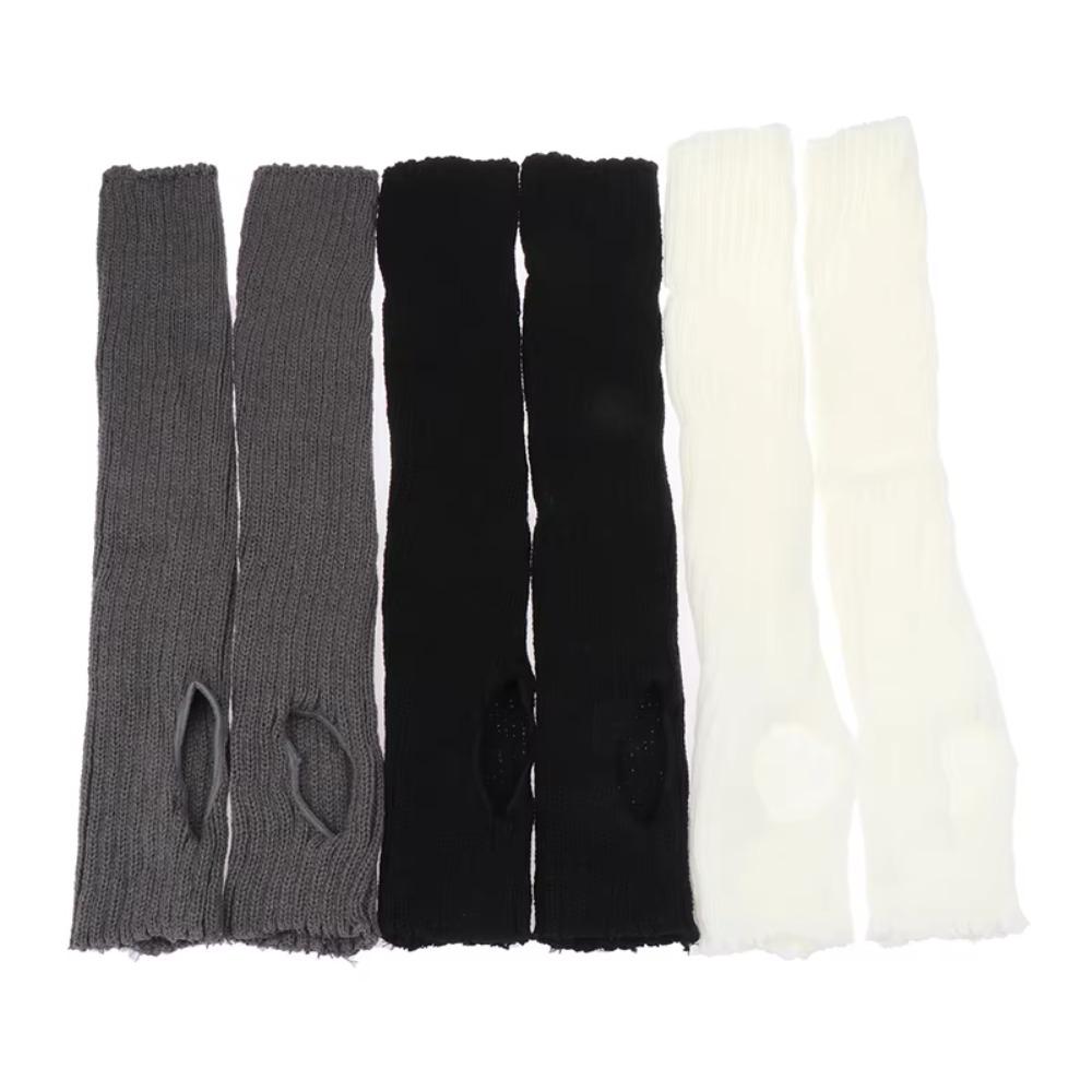 Gothic Lolita Winter Leg Warmers Fluffy Goth Accessories Foot Covers Fashion Ankle Warmer  Legging