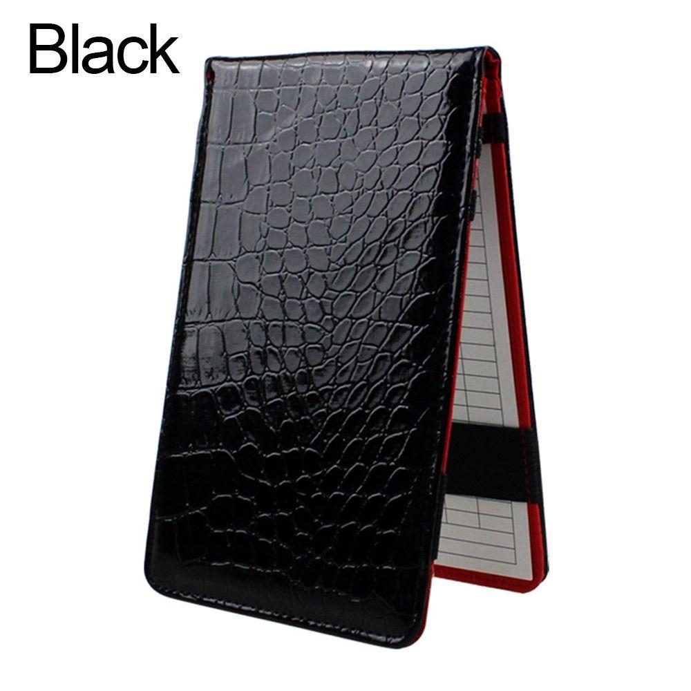 

Portable Waterproof PU Leather Golf Score Book Scorecard Holder Scoring Golf Counter чёрный