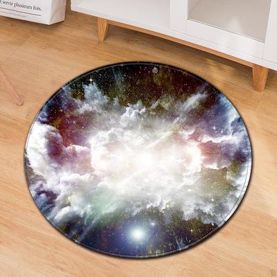 Round Ball Rug Football Basketball Children's Bedroom  Living Room Mat Computer Chair  Polyester Floor  Mode