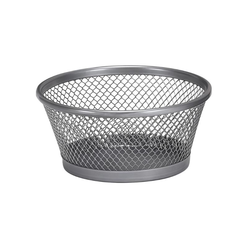 

Multifunctional Storage Container For Desk Accessory Including Paper Clips Thumbtacks Metal Construction Modern Styles серебряный