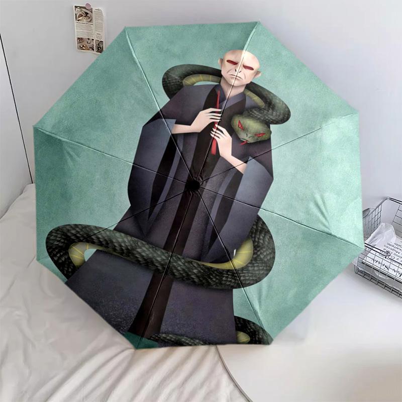 

1 PC Automatic Folding Umbrella - Cartoon Pattern, Portable & Foldable Design with 29 Ribs, Christmas Birthday Gifts