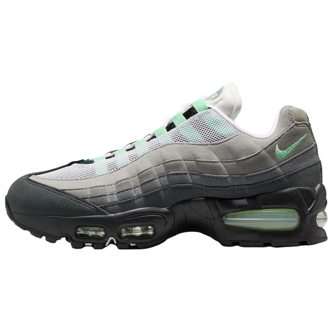 Nike Women's Black/White/Grey Air Max 95 Big Bubble - Fresh Mint Sneakers Fresh-Mint-Medium-Anthracite-Light-Graphite Hj5996-005 Cm