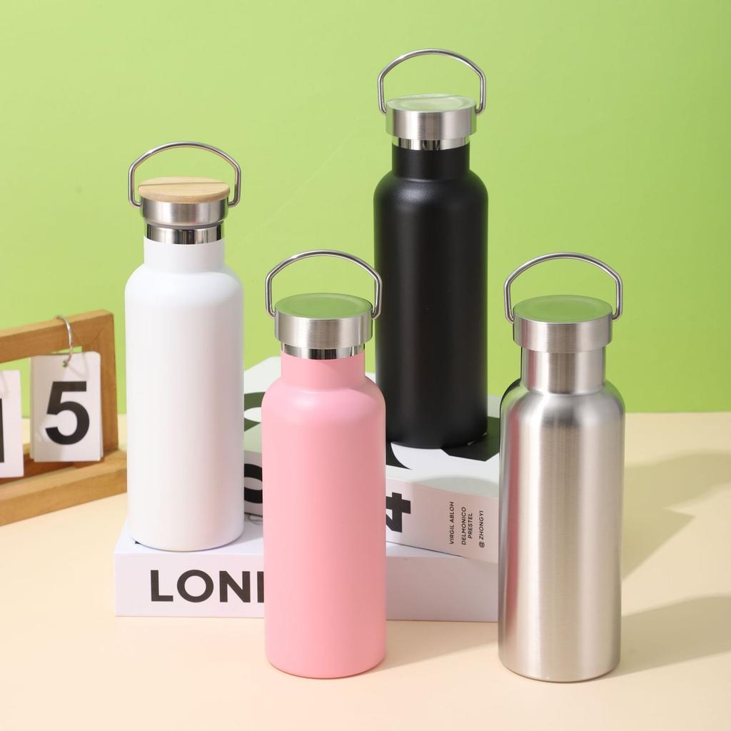 304 Edelstahl Meidakou Sportkessel Doppelschichtige Vakuum-Thermoskanne Outdoor Tragbarer Wasserbecher mit Griff