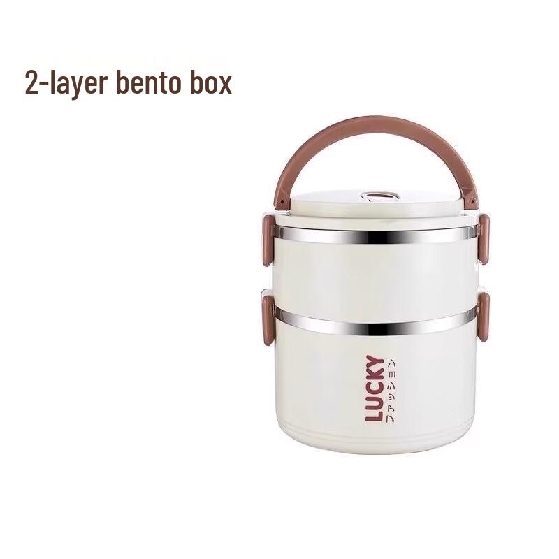 Food Grade Stainless Steel Double-Layer Lunch Box