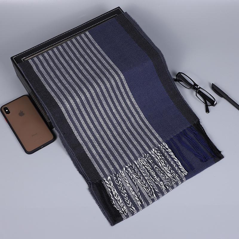 Men'S Scarves Are Versatile, Autumn And Winter Plaid Lengthened And Thickened Scarves, Couple Scarves, Warm Shawls For Women