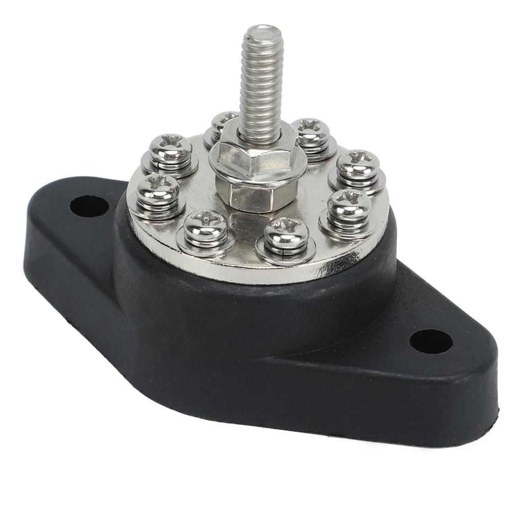 Power Distribution Block 1 4in M6 8 Terminal 12V 48V Universal Distribution Stud Junction Post for Car RV Truck