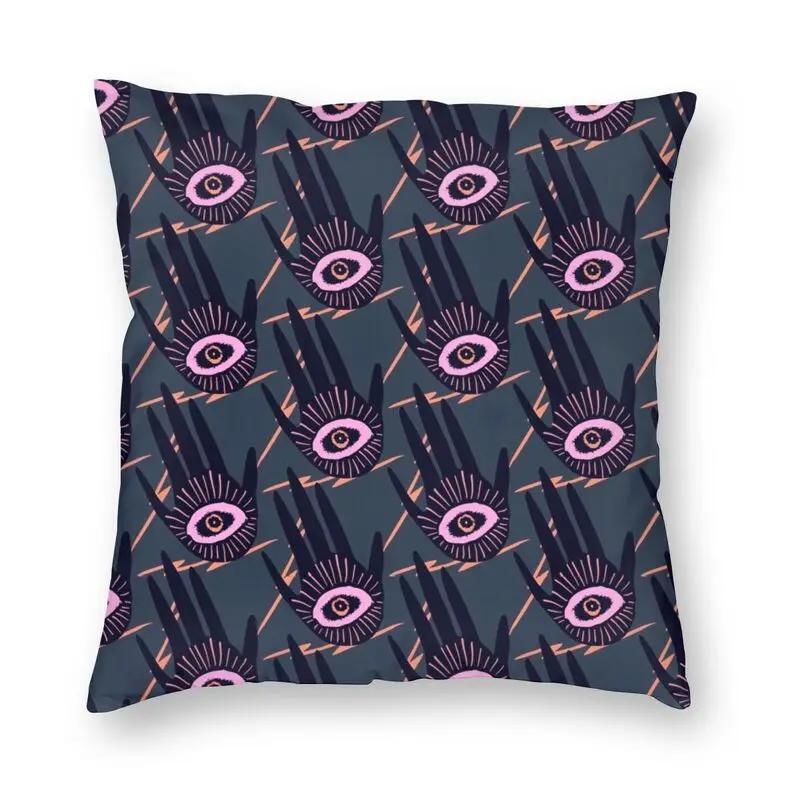 Turkish Evil Eye Cushion CoverPrint Mediterranean Amulet Throw Pillow for Sofa  Case Home Decor Decorative