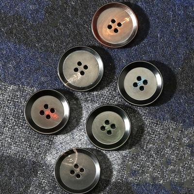 10 Stück Horn Anzugknöpfe Rund Vielseitig Mantel Trenchcoat Anzugjacke Knöpfe Daquan Herren- und Damenoberteile Pulloverknöpfe