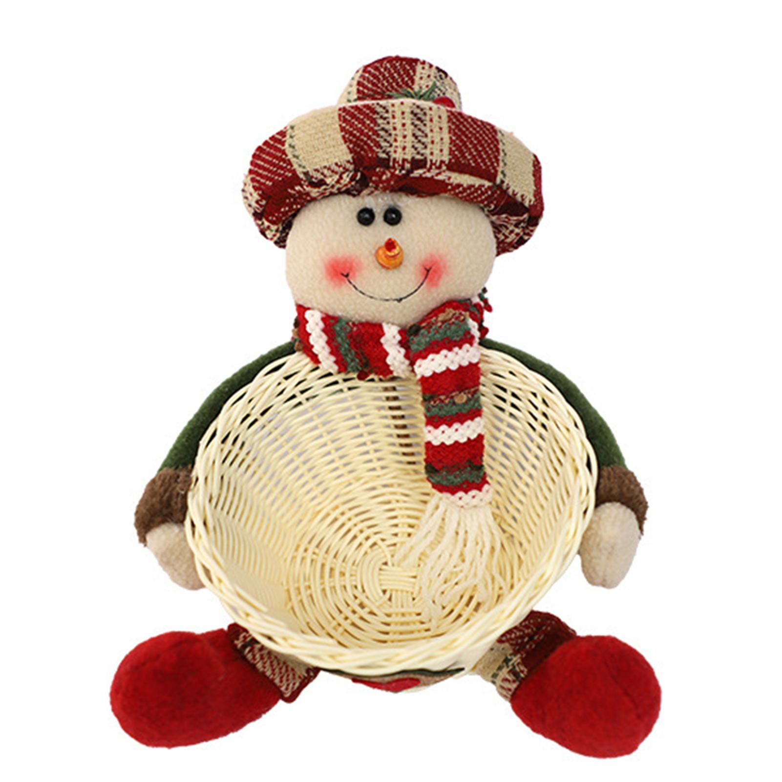 

Рождественская корзина для конфет Веселого Рождества Декор для дома Рождественские подарки Корзина для хранения Украшение Навидад 2025 С Новым 2025 годом