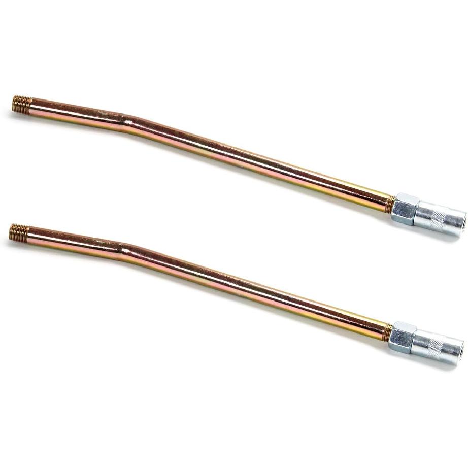 Utoolmart 1/8  NPT Тавотница Стандартная Тавотница Металлические Удлинительные Трубки с Насадкой для Тавота Оцинкованные 1 шт. 2pcs